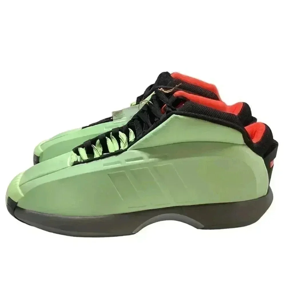 Adidas Crazy 1 Mens 10.5 Green Silver Black Orange Basketball Shoes Kobe Retro